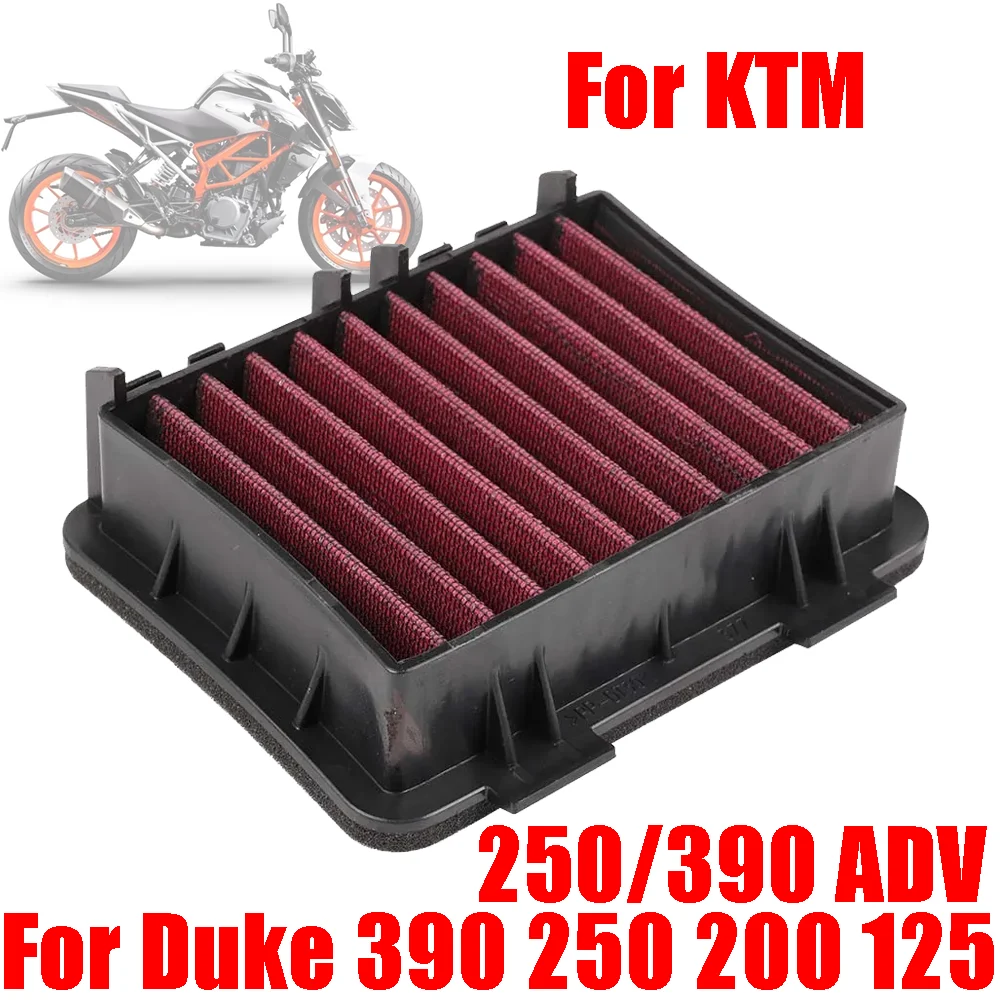 Motorcycle Parts High Flow Air Filter Intake Element For KTM DUKE 390 250 200 125 DUKE 250DUKE 390Duke 250 390 Adventure 250 ADV