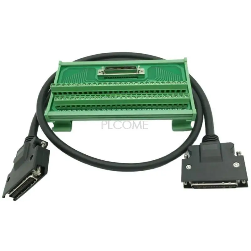 Universal MDR 50 Pins SCSI-50 CN Type Relay Terminal Board Or Breakout Cable For 3M 10350 MR-J3, Yaskawa Delta Servo Drive