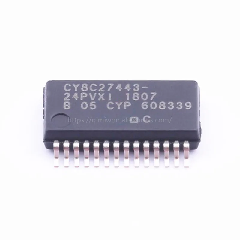 2pcs-10pcs/lot CY8C27443-24PVXI CY8C27443 CY8C27443-24 8C27443 SSOP28 Chip