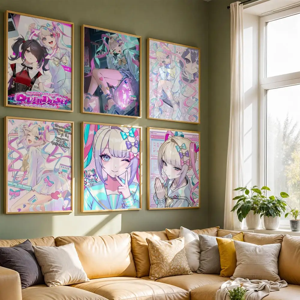 anime Needy Streamer Overload Poster HD Self Adhesive Waterproof Wall Art Ideal for Home Office Dorm Bedroom Great Gift