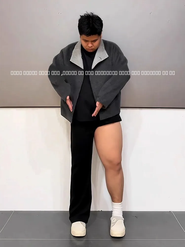 

Bla Fce-Lined Le Blade Men's Jeans American High Street Vibe Flared Straight Leg Jeans Teens Casual Wear Autumn Winter