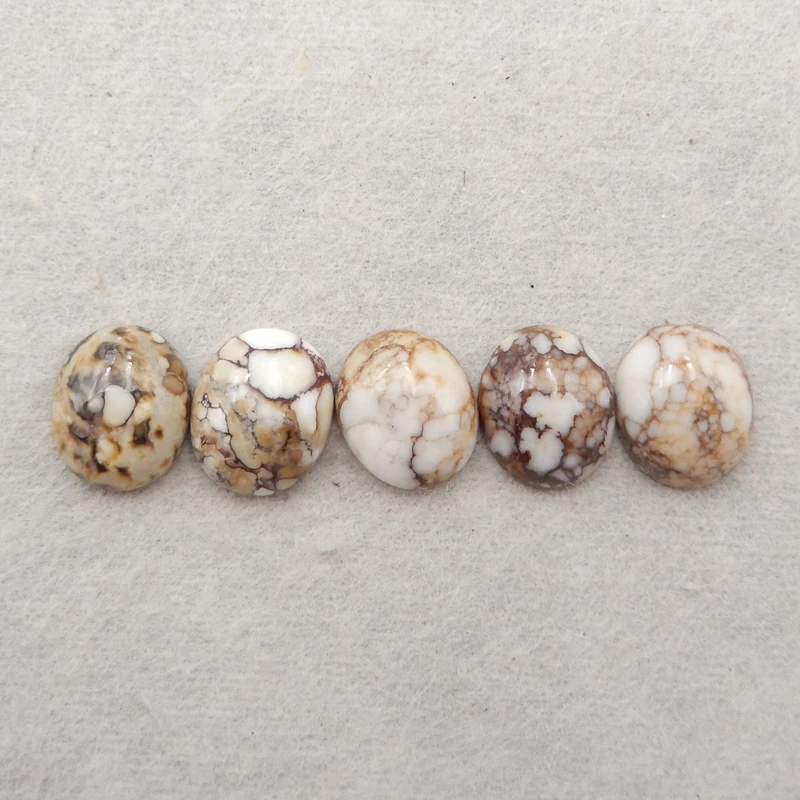 Christmas gift,Sale 5pcs Of Howlite earring Cabochons Semiprecious Jewelry Store earring,10x8x3mm2.9g