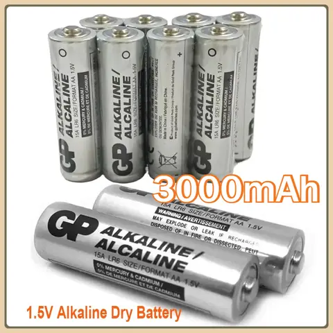 1.5V 알카라인 건전지 GP 스피드마스터 LR03 AA 3000mAh, 장난감 및 리모콘 인증 포함