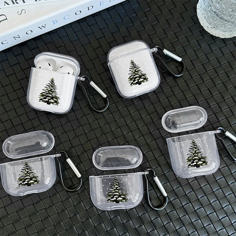 Kerstboom Polka Dot Patroon Hoofdtelefoon Cover voor Airpods 1or 2 3 4 Oortelefoon Case voor Airpods Pro 2 en Pro Schokbestendige Cover