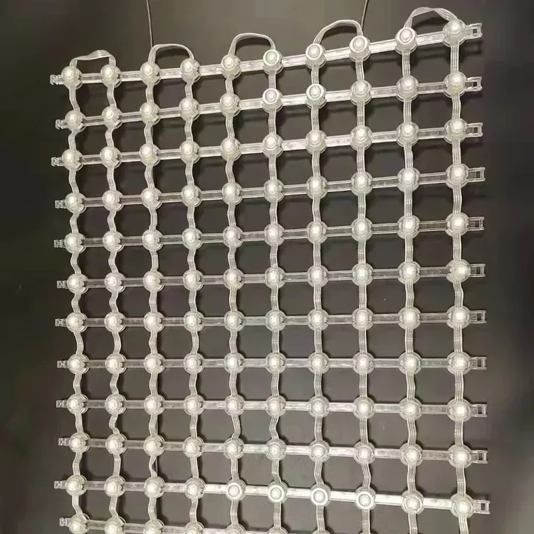 Hot sales Outdoor Flexibele Scrolling Light Emitting Diode Grid Display Transparant Raster