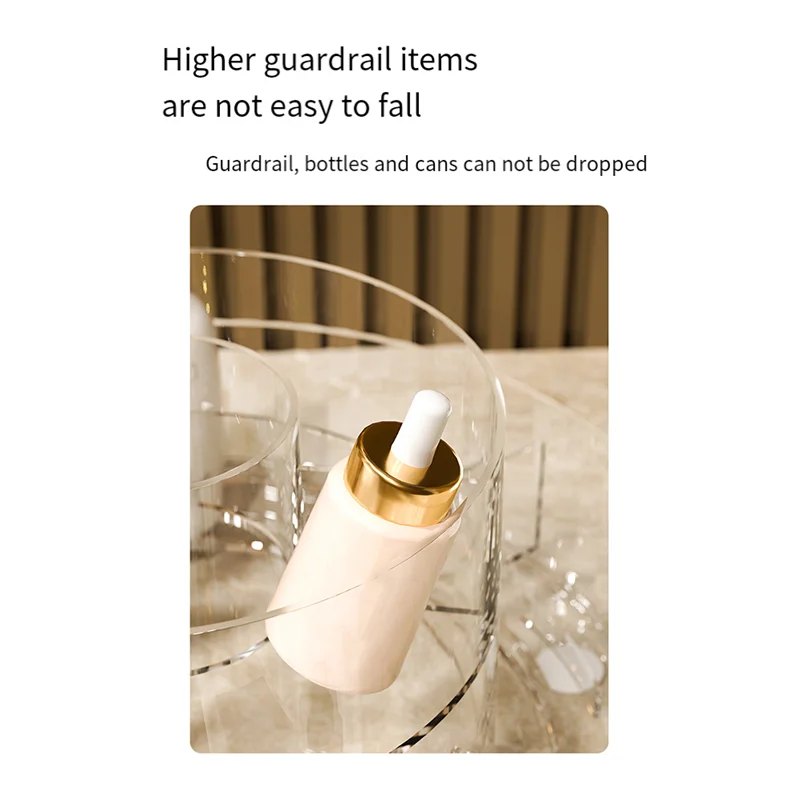 

H-W Cosmetics Storage Box Lipstick Organization Transparent Cosmetics Desktop Storage Box Makeup Organizer Durable