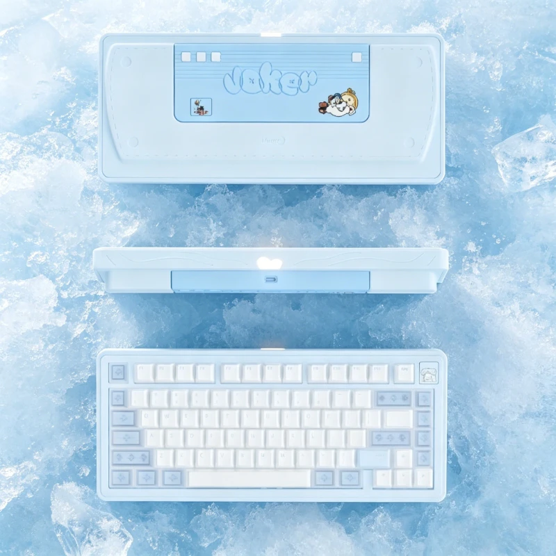Meaw75 Keyboard Kit Customized Three Mode Aluminum Alloy Magnetic Attraction PCB Esports Gaming Mechanical Keyboard Accessories