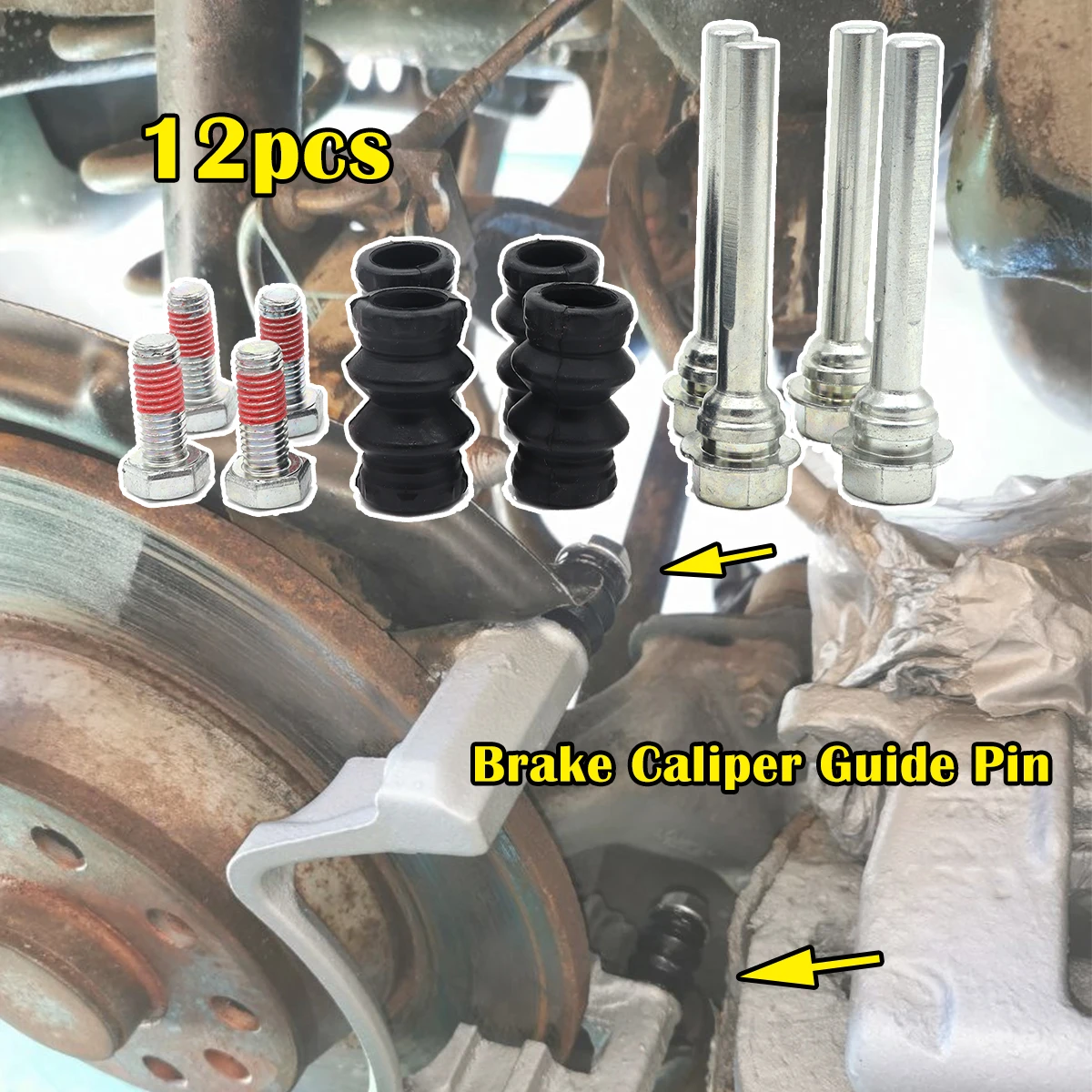 

For Fiat 500L SCUDO Ford GALAXY Honda ACCORD SHUTTLE Mitsubishi Brake Caliper Cylinder Slider Guide Pin For Disc Housing Bolts