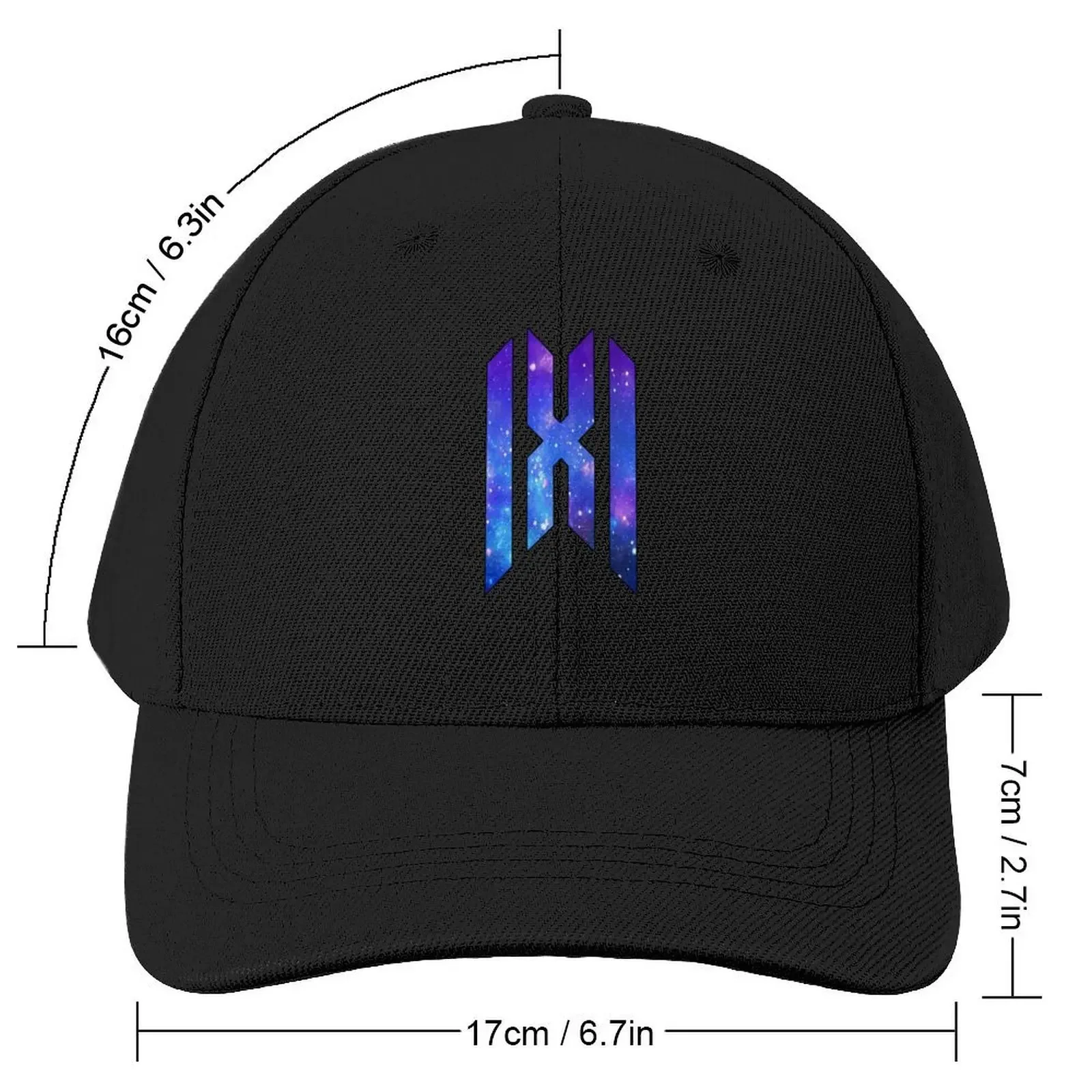 Monsta x logo (blue galaxy) classic t shirt Baseball Cap Hat Baseball Cap sun hat Men's Hats Women's