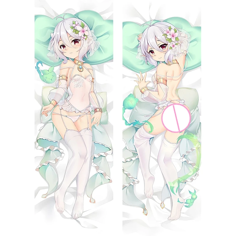 

Dakimakura Anime Pillow Cover Kokkoro Double Sided Print 2Way Cushion Bedding Festival Gifts Gifts