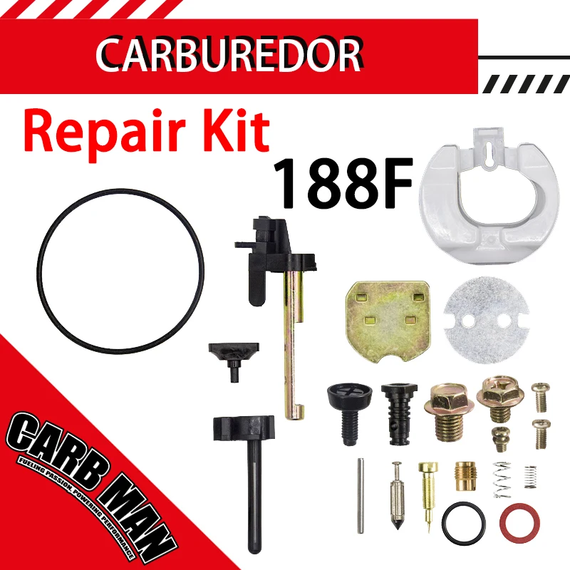 

1 Set Generator Carburetor Repair Kit With Needle Bowl Float Gasket Seal Pin For Honda GX240 GX270 GX340 GX390 11HP 13HP Engine