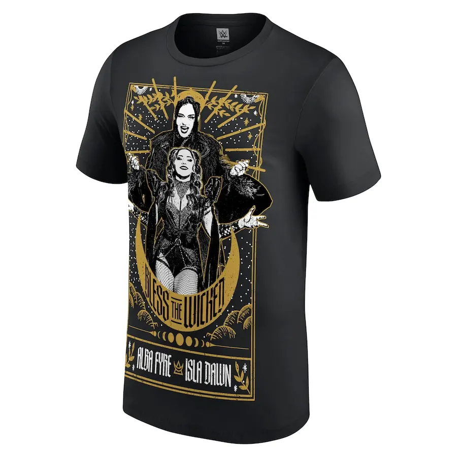 Men's Black Isla Dawn & Alba Fyre Bless The Wicked T-Shirt