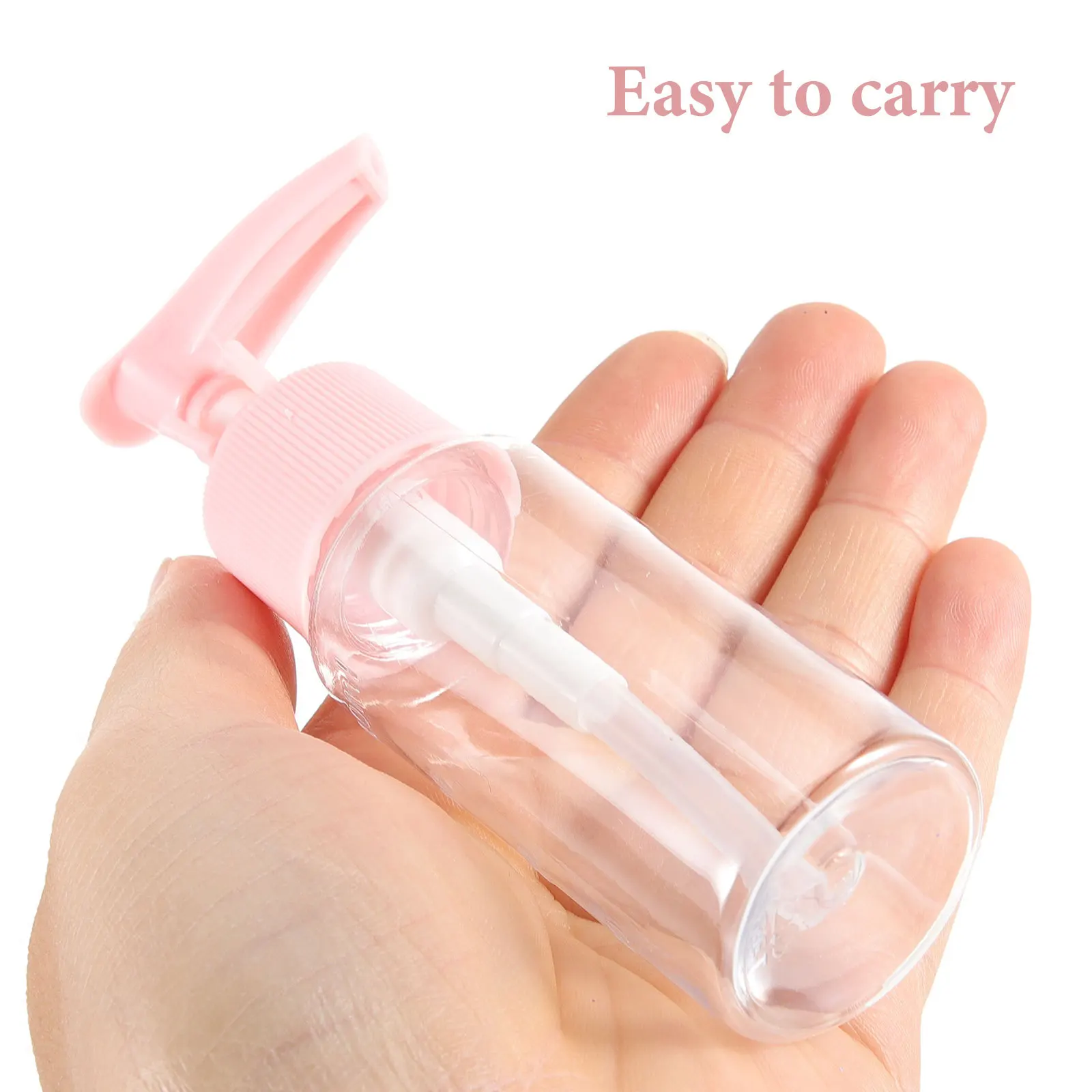 7 個のトラベルボトル漏れ防止プラスチック詰め替えトイレタリー容器絞り可能なポータブルトラベルチューブセットシャンプーローション用