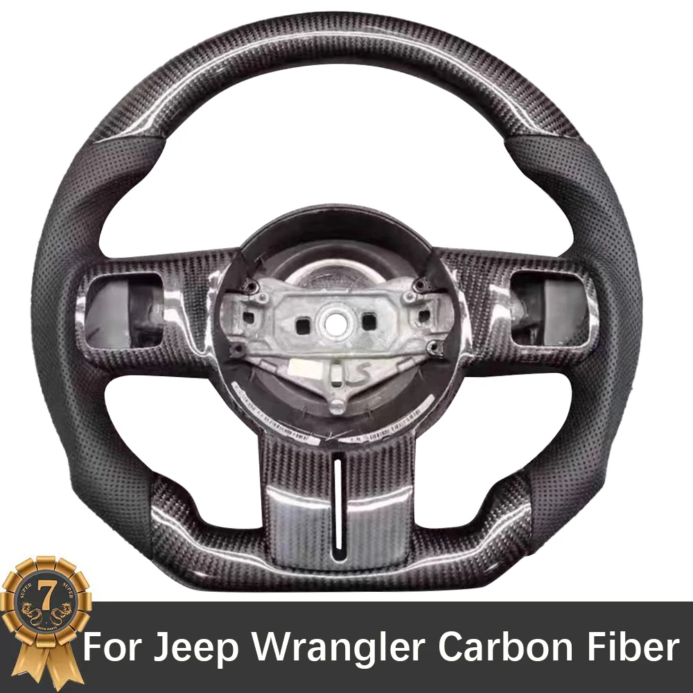 For Jeep Wrangler Carbon Fiber Steering Wheel Assembly Accessories