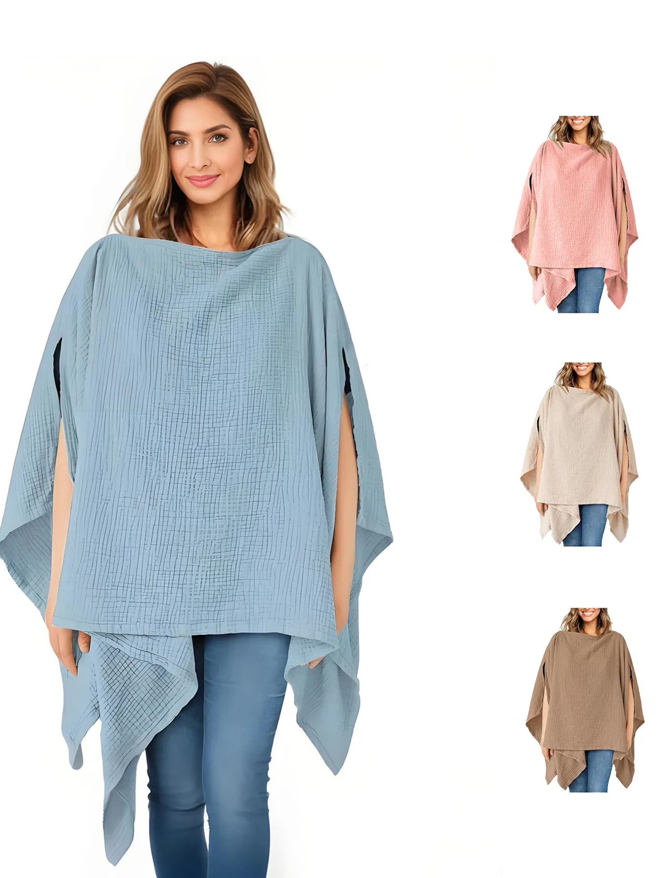 

Хлопковый чехол для кормления грудью, светонепроницаемый, для использования на улице, защита конфиденциальности при кормлении ребенка