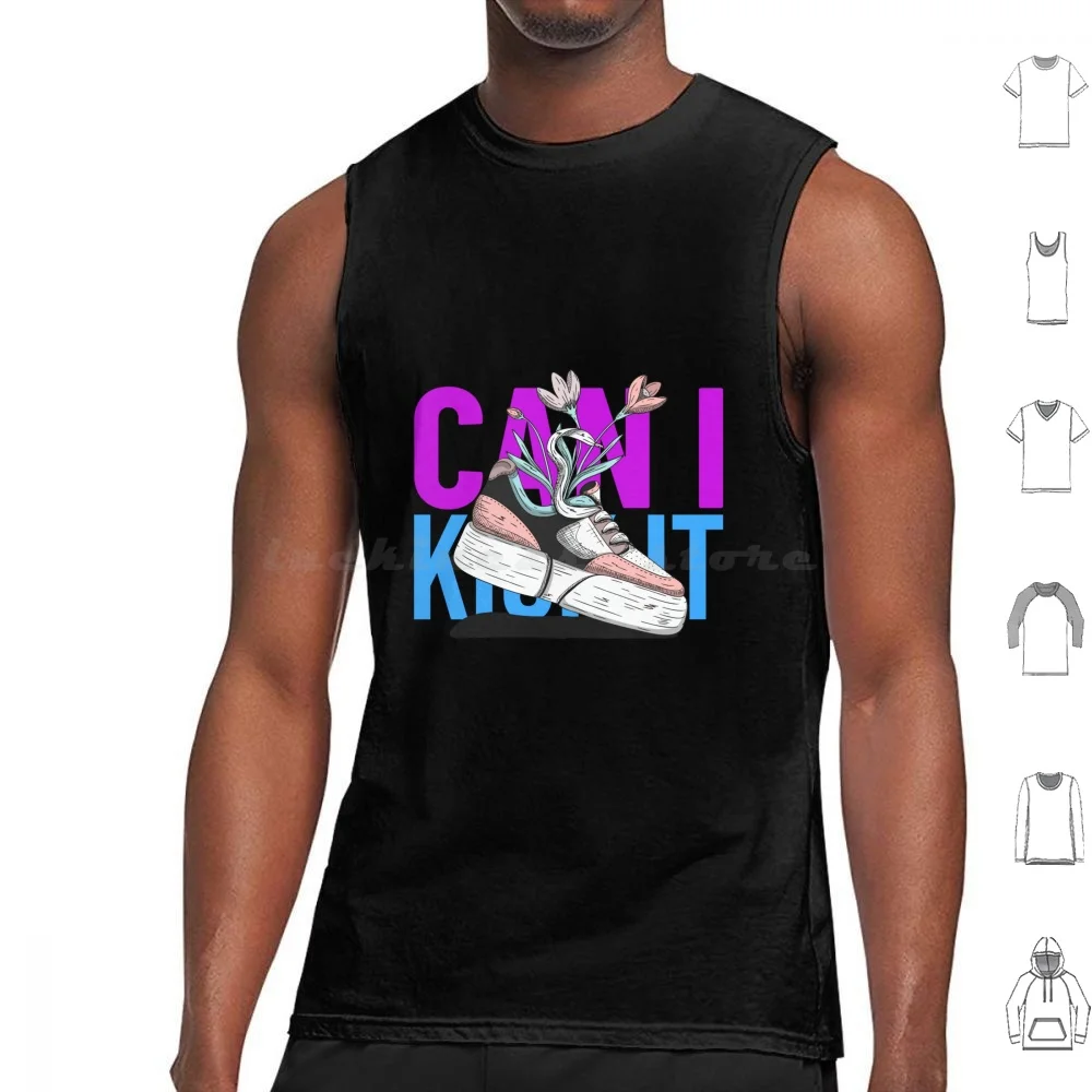 Sneakerhead Paradise : Can I Kick It ? Retro Inspired Sneaker Art Tank Tops Vest Sleeveless Can I Kick It Q Tip A Tribe Called