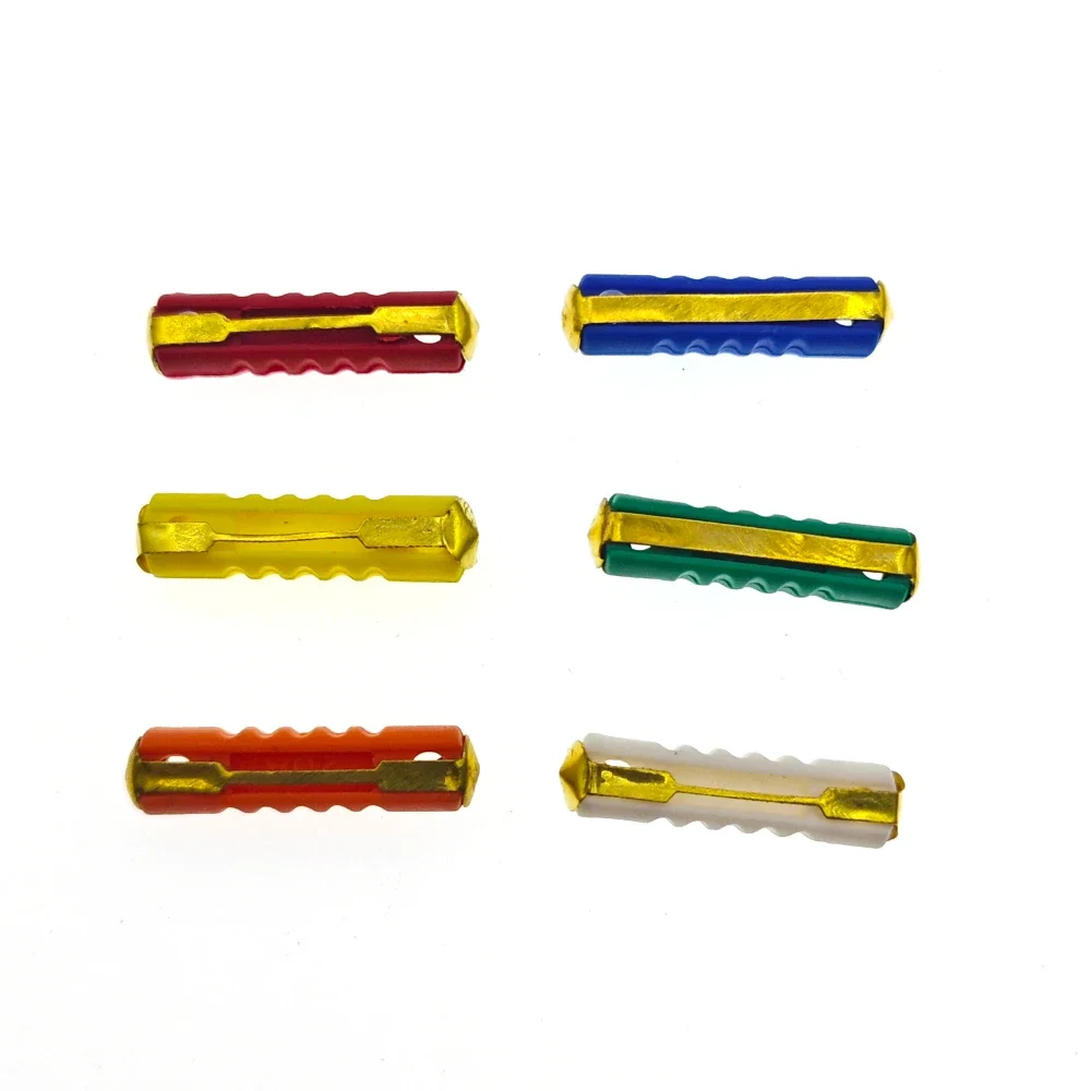 100PCS GBC European Automotive Fuse 5/8/10/16/30AMP 6mm Continental Car Blade Bakelite Auto Classic Ceramic Car Fuse