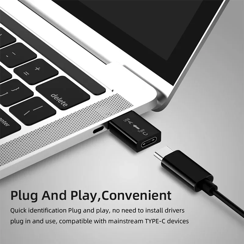 Tipo-c para usb 3.0 mini adaptador conversor otg thunderbolt 3 tipo-c adaptador cabo otg para macbook pro ar samsung s10 s9 usb otg