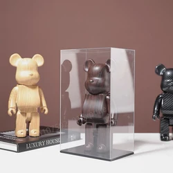 High-grade Bear Figure 26cm Solid Core Immovability Medicom Statue Bear Sculpture Ornaments Living Room Home Decor Gift