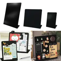Metal Magnetic Blackboard Vertical DIY Design Desktop Message Board Badge Notes Storage Storage Display Board Message Display 4