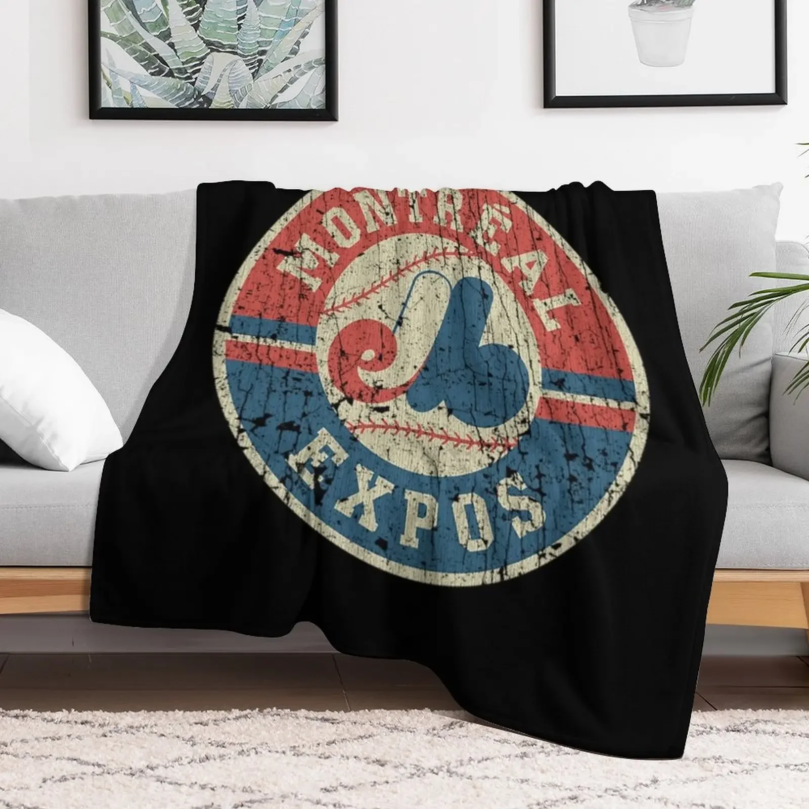 Montreal Expos T-ShirtMontreal Expos 1969 Throw Blanket Beautifuls Blankets Sofas Of Decoration Blankets