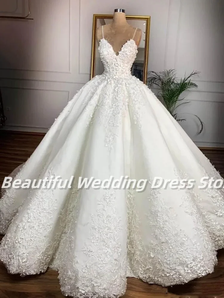 Robe de Mariée Vintage à Bretelles Spaghetti, avec Appliques en Dentelle, Longueur au Sol, sur Mesure