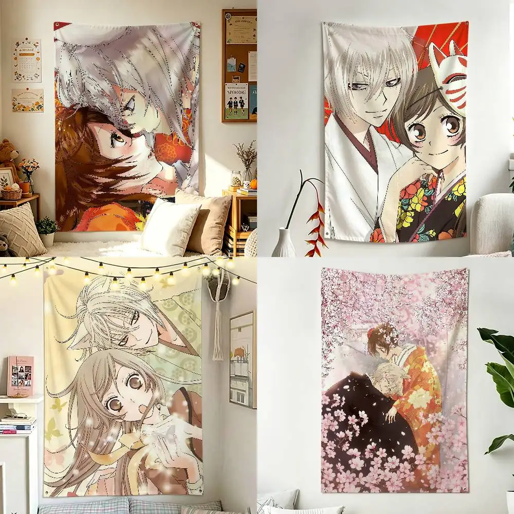 T-Tomoe N-Nanami K-Kamisama Kiss Home Decor Wall Hanging Vertical Flags Indoor Outdoor
