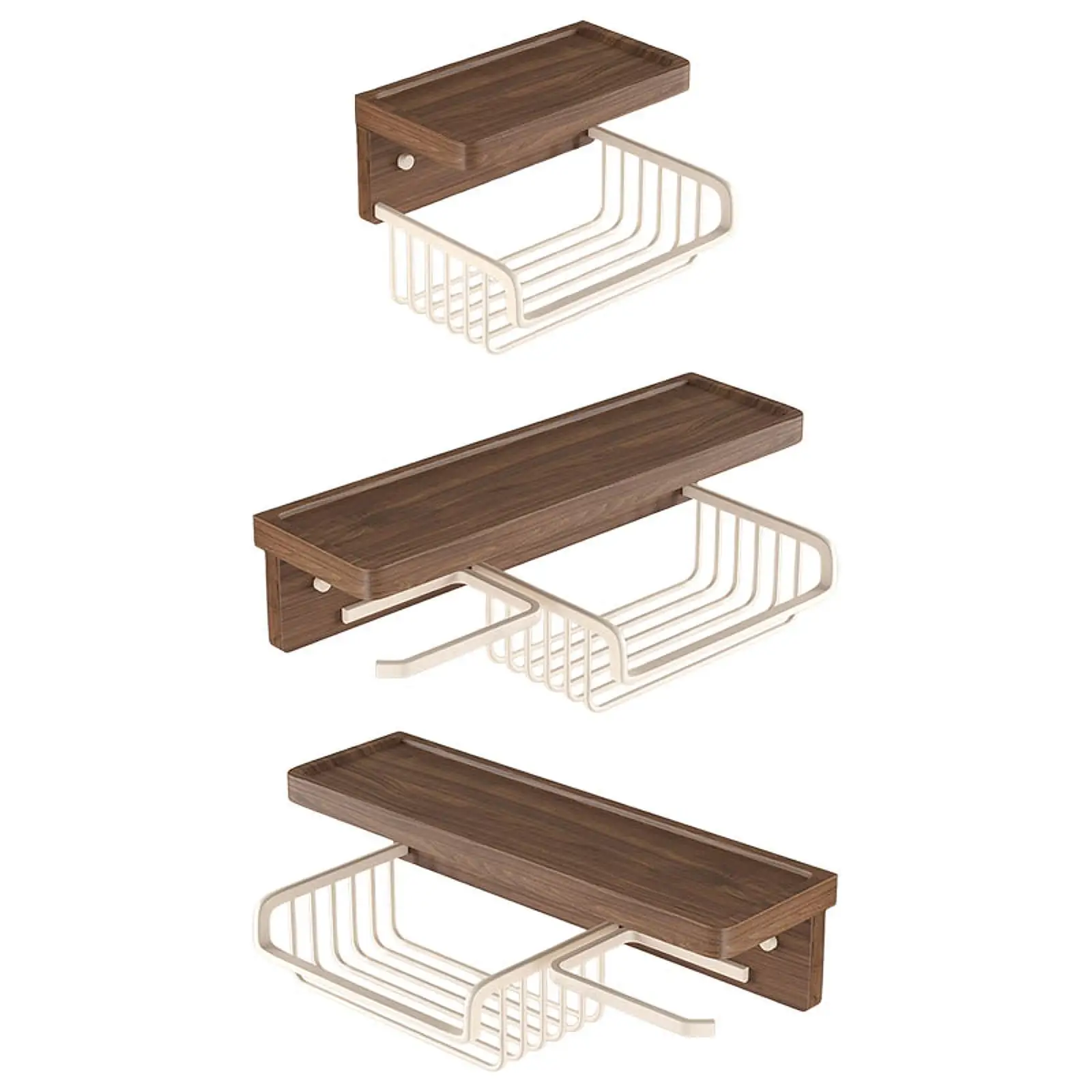 Modern Toilet Paper Holder Wall Mounted Stainless Steel Shelf Bathroom Tissue Organizer for Compact Elegant Toilet
