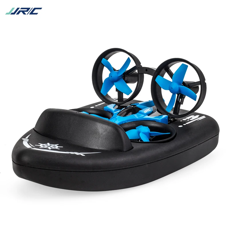 Sea, land, and air flight 3-in-1 JJRC H36F mini drone, unmanned mode, 360 ° roll 2.4G 6-axis quadcopter ship RC children's toy