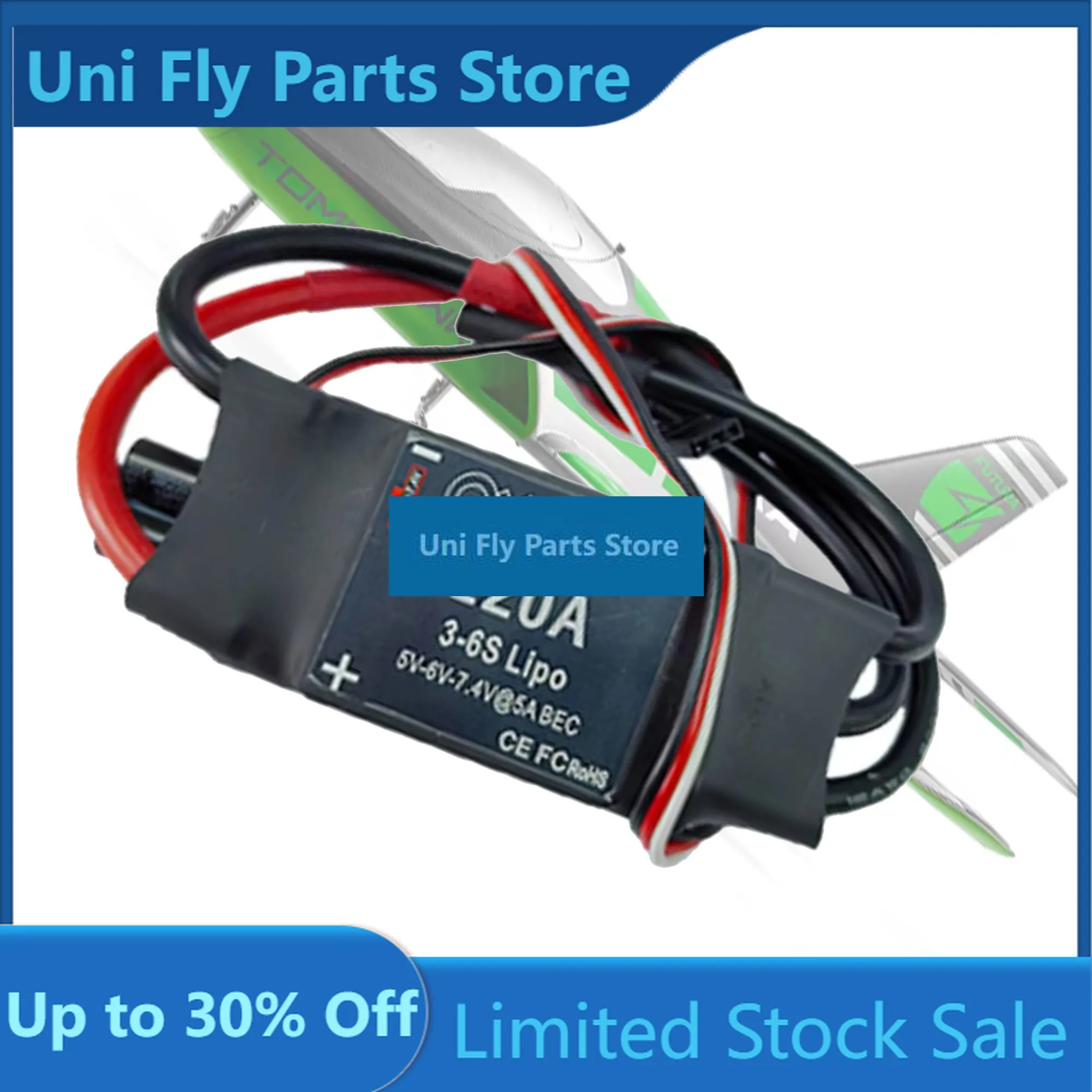 UniFlyQX-MOTOR 6s 120A ESC Brushless With 5A BEC Electronic Speed Controller