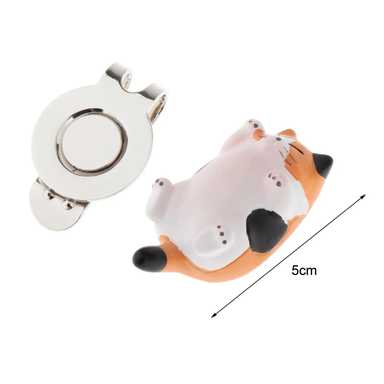 هدية كرة الجولف للرجال والنساء، قبعة الجولف، مشبك كرتوني للمبتدئين في الجولف