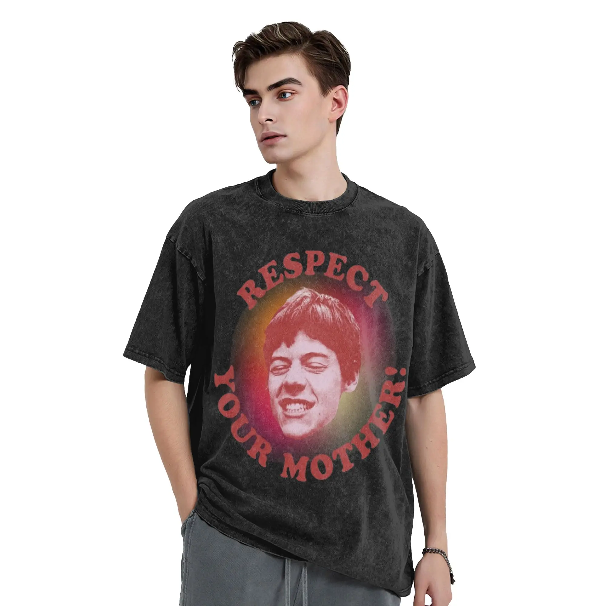 Respect Your Mother Harrys Styles Washed T Shirt Streetwear  Fashion T-Shirt  Tees Tops Men Women Cotton High Street Summer