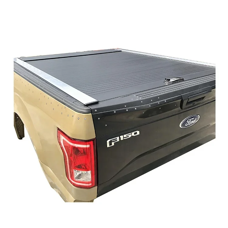 For Ranger Car Roll Up Pickup Truck Hard Bed Cover F150 F250 F350 F450 F550 F650 F750 Aliuminu Alloy Tonneau 