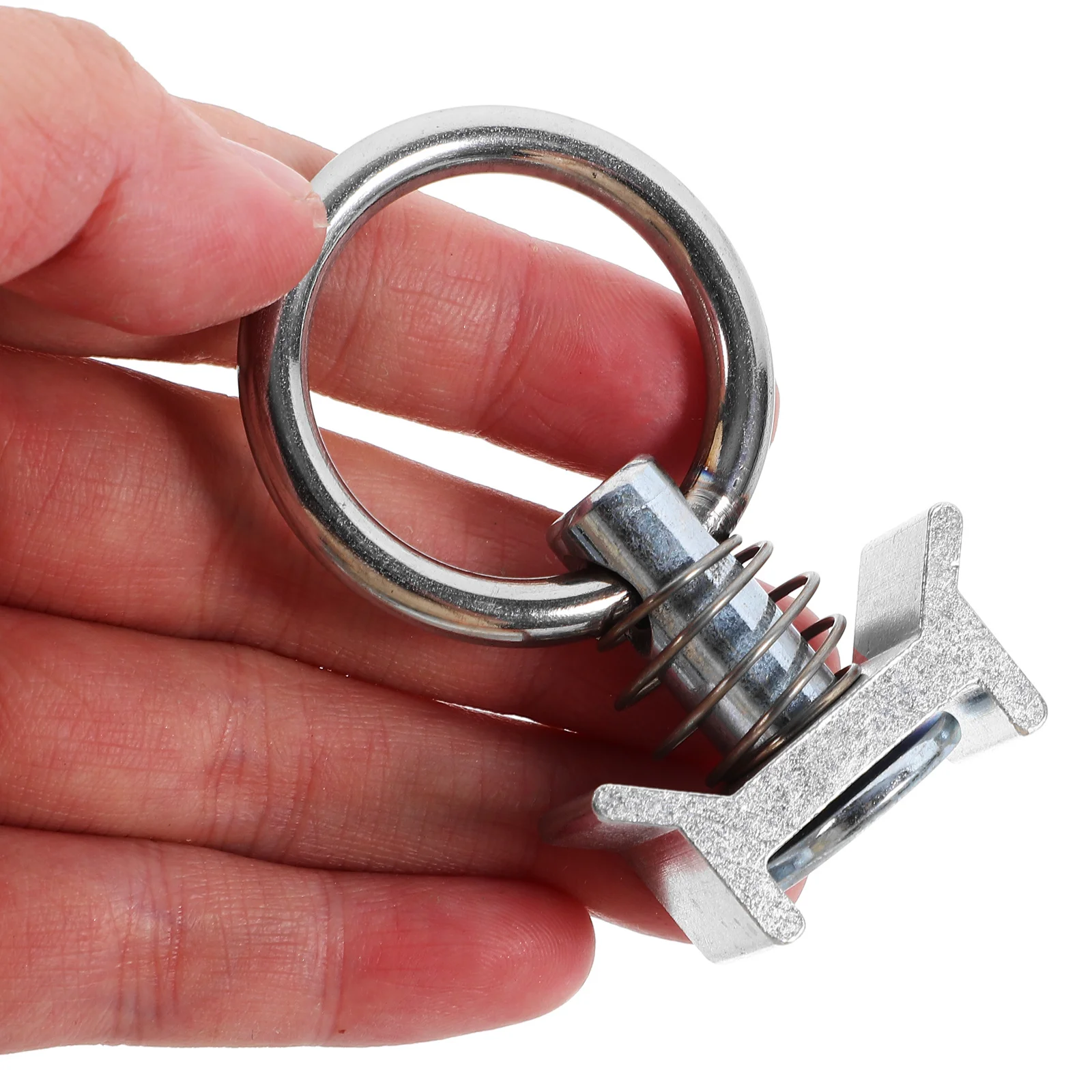 10 قطعة التعادل أسفل الصلب واحد المناسب مرساة البضائع التعادل أسفل السكك الحديدية المناسب شاحنة السرير السلامة يا حلقة مكافحة قطع الاتصال #5