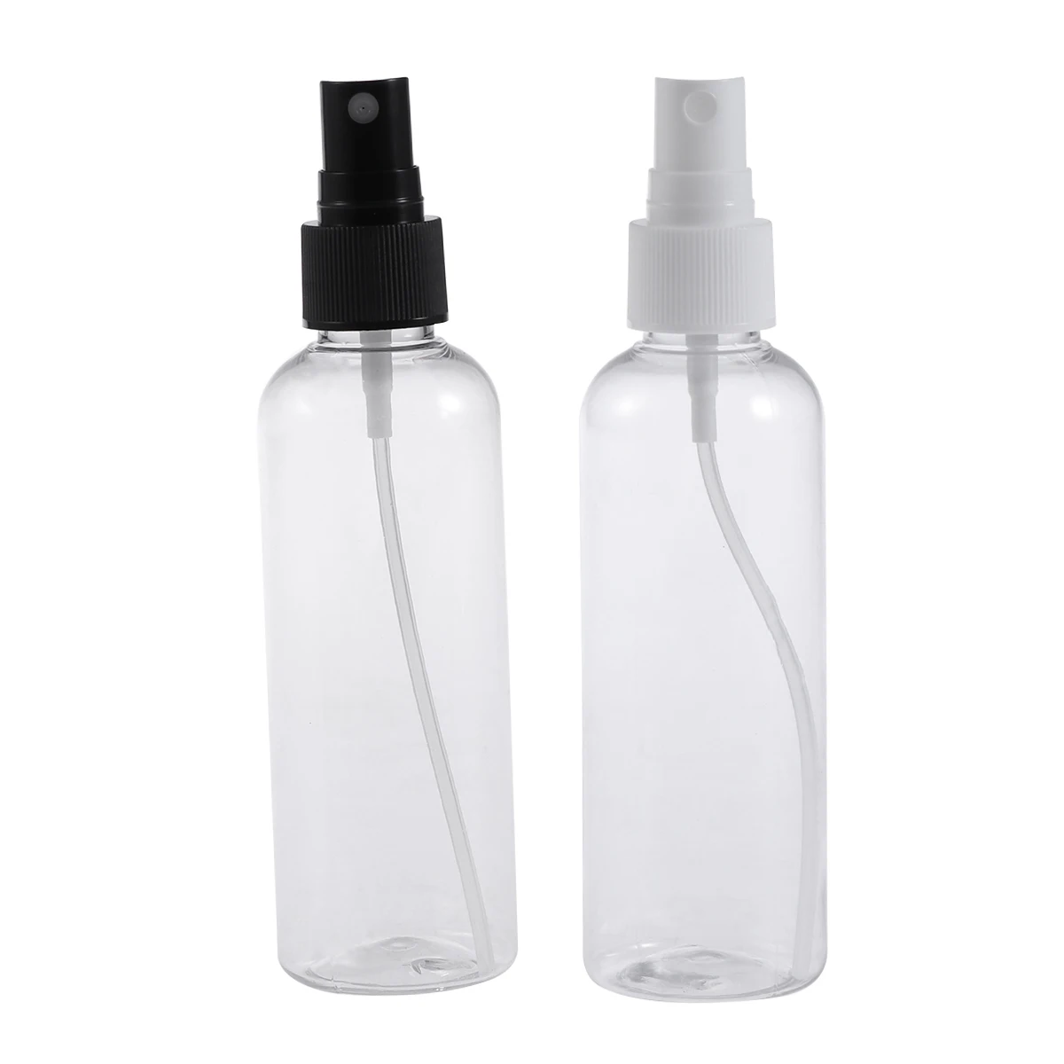 

4 Pcs Alcohol Spray Bottle Airless Travel Pump Bottles Type Clear Empty Refillable Skincare Containers