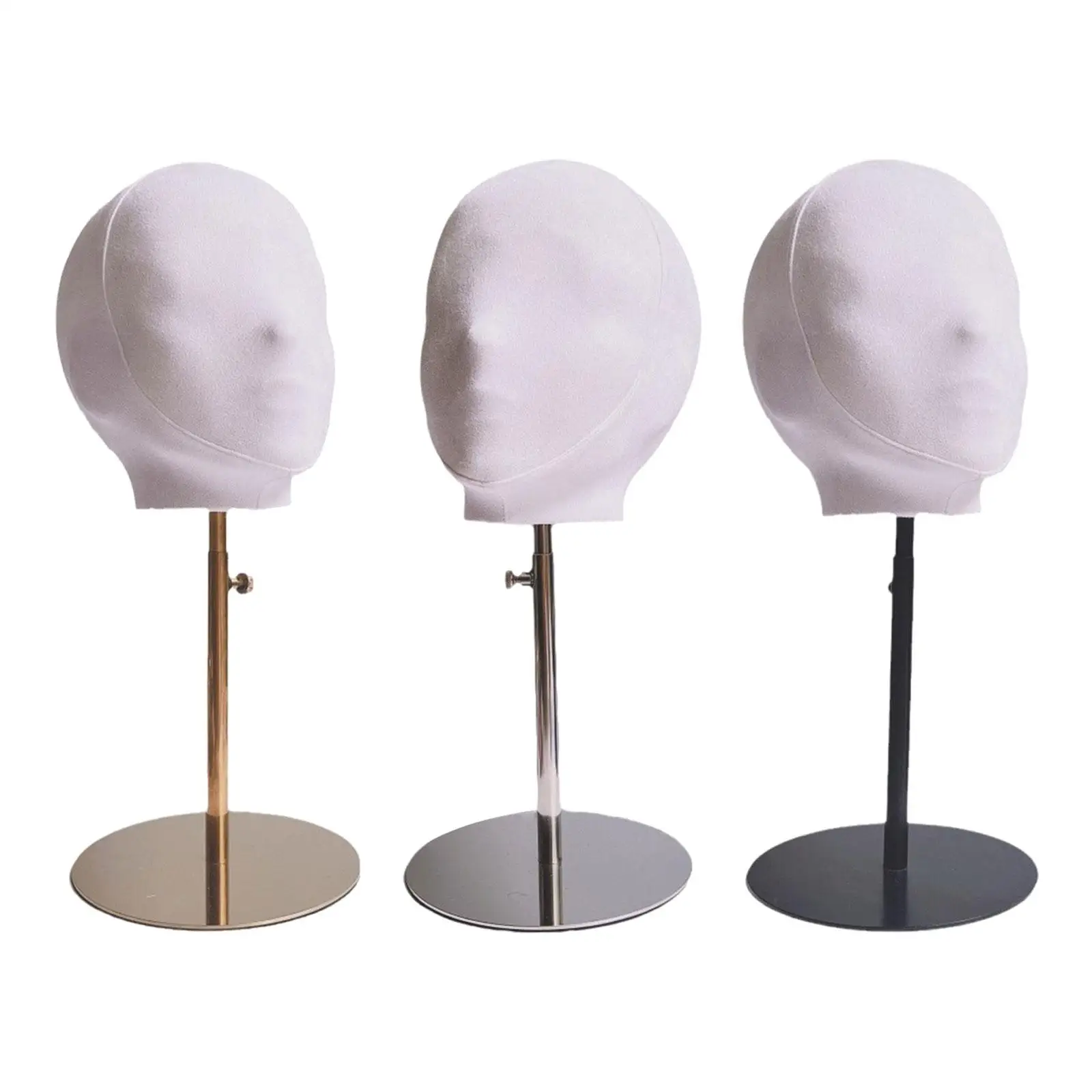 

Mannequin Head Model Wig Display Head Manikin Head Multifunctional Wig Holder Hat Display Stand for Wig Glasses Jewelry Salon