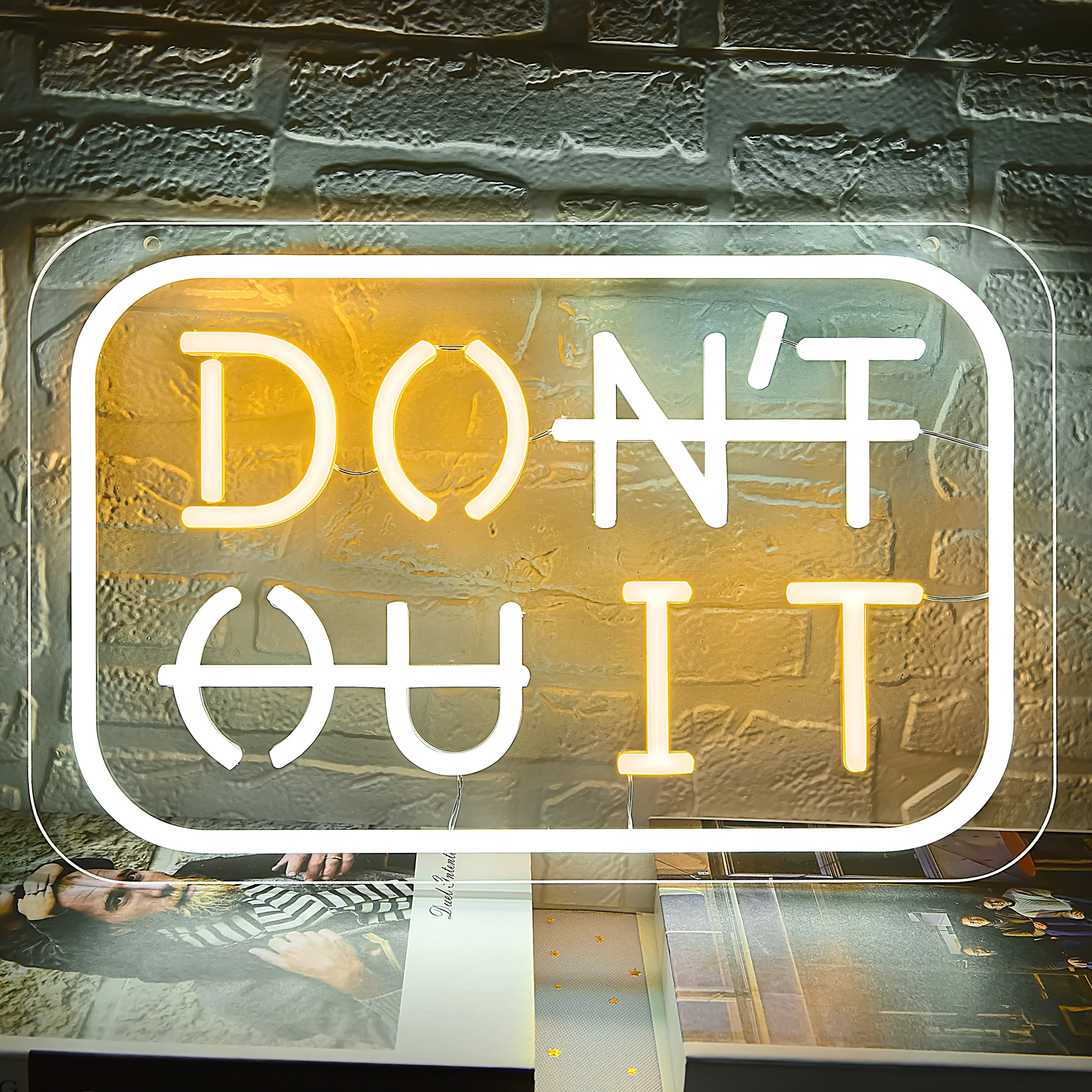 Don\'t Quit LED Neon Sign for Wall Decor Neon Lights Party Decorations USB Powered Switch LED Neon Lights
