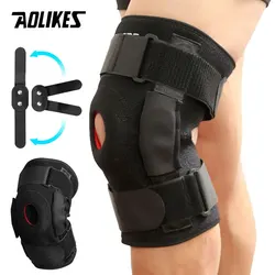 AOLIKES 1PCS Adjustable Hinged Knee Brace Knee Support Wrap for Meniscus Tear Patellar Tendon Support,Pain Relief Strains