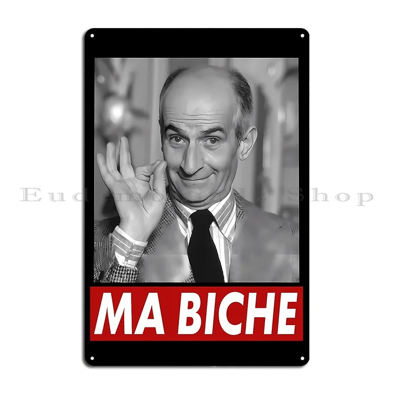 Love Funny Man Louis De Funes French Actor Portrait For Everyone Metal Plaque Party Mural Cave Wall Decor Design Tin Sign Poster