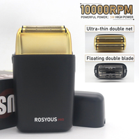 ROSYOUS RS-620 10000RPM Double Foil Shaver Professional Men's Electric Beard Hair Trimmer Hair Cutting Machine Barber Clipper