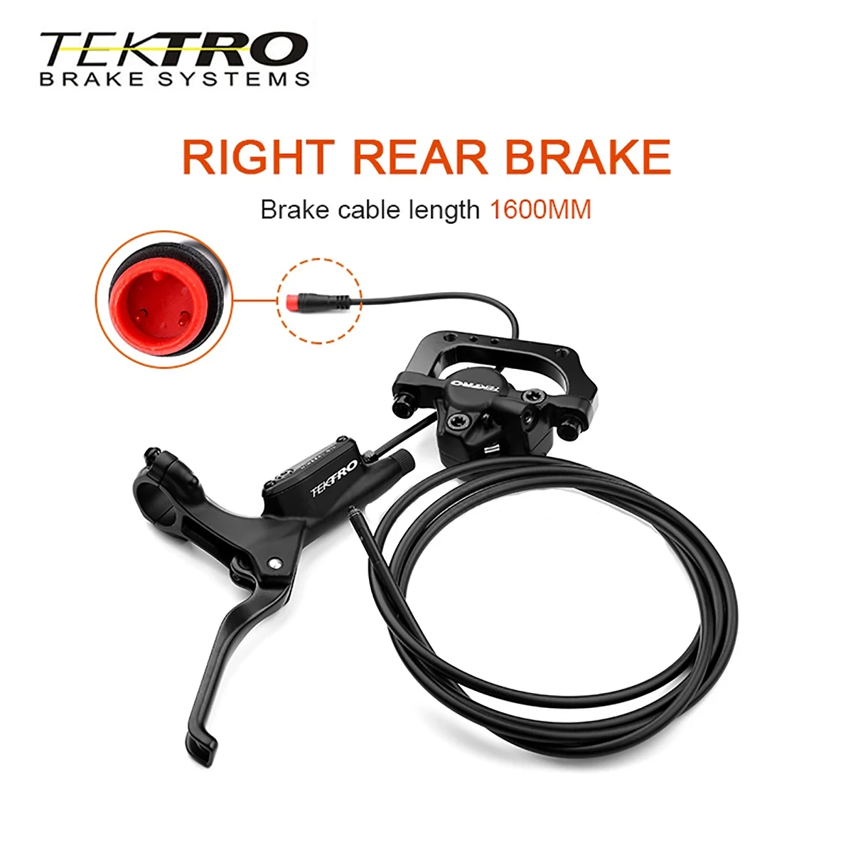 TEKTRO-Hydraulic Disc Brake for Electric Scooter, Power-off Oil Discs, Bicycle Power Control, HD-E3520 MTB, 160 R, 180R