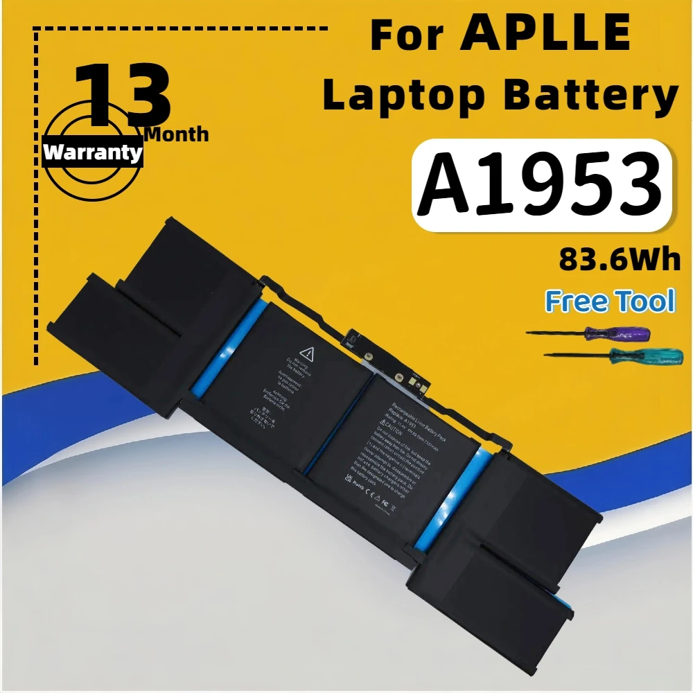 

FRLESUI A1953 Replaceme Battery for Apple MacBook Pro 15" A1990 touchbar 2018 2019 EMC 3215 MC3359 MR962LL Free all Tools