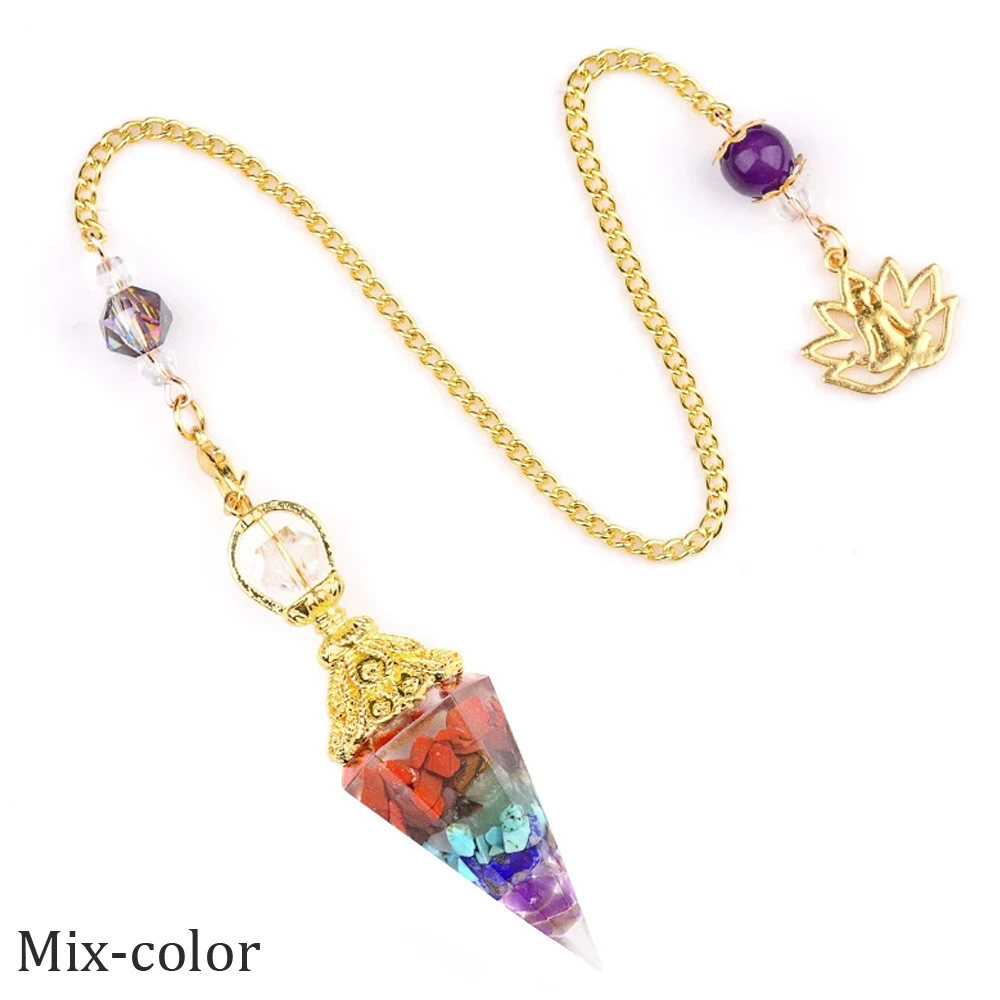 Natural Crystal Opal Colorful Hexagonal Pendant Necklace for Women