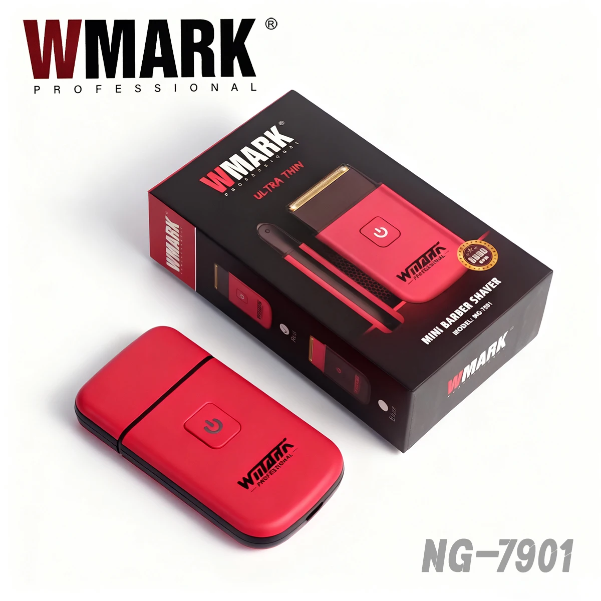 

Профессиональная мужская бритва WMARK NG-7901, 2024, ультратонкая мужская бритва, мини-машинка для стрижки волос из нержавеющей стали с титановым покрытием и двумя лезвиями