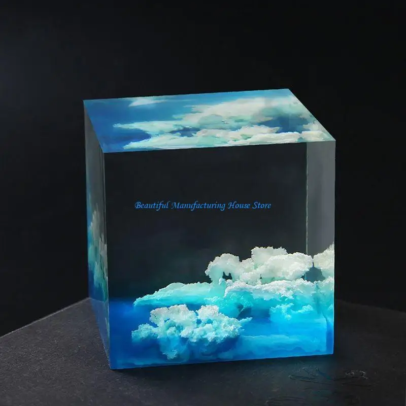 E56A Reusable and Durable White Cloud Blue for Sky Landscapes Resin Mold Jewelry Fill