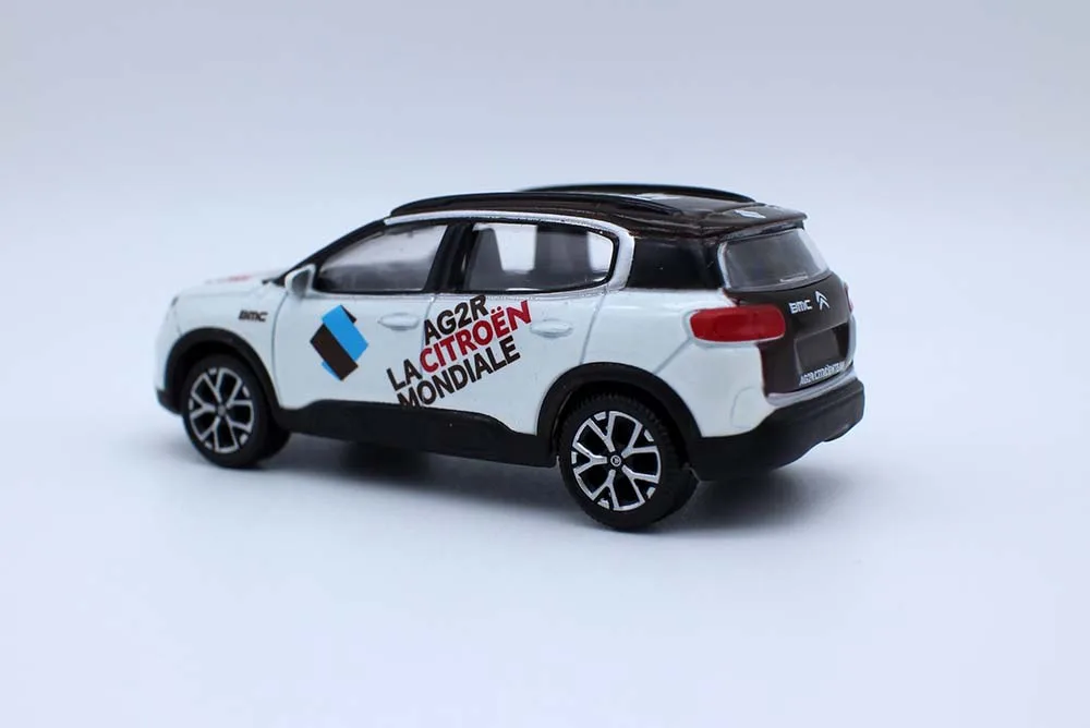 NoRreVv 1/64 Scale  C5 Aircross AG2R Team Racing Car 3 inches Diecast Alloy Toys Simulation Model For Collection