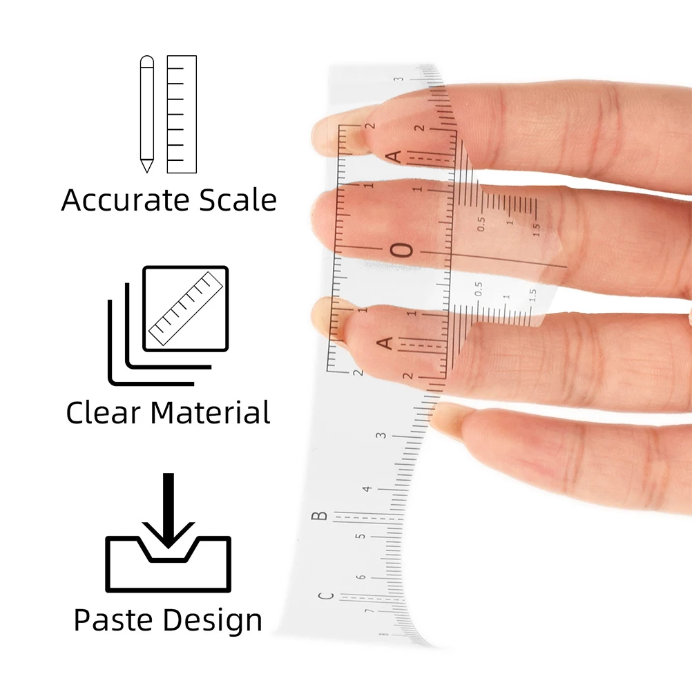 50 pçs posicionamento sobrancelha linha marcadores profissional sobrancelha mapper desenho régua medição shaper nivelamento ferramenta de maquiagem