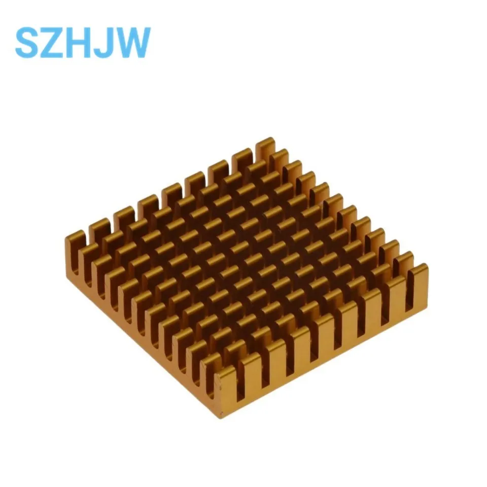 Heatsink Radiator Cooler Radiator 45x45x10MM High Quality High performance Gold Broken Geoove Aluminium Heat Sink 