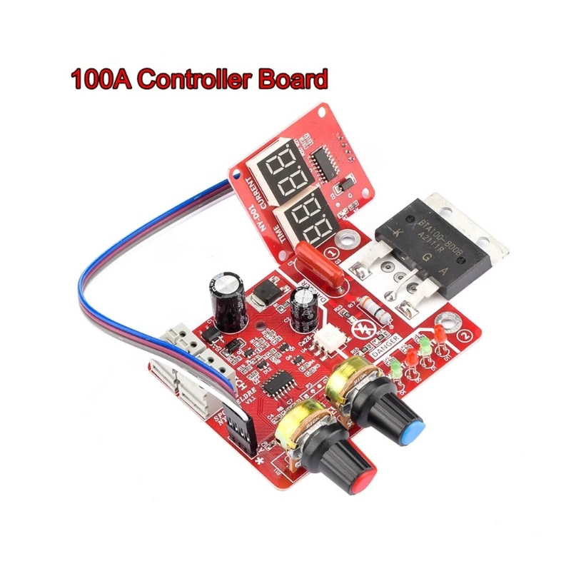 

40/100A NY-D01 Spot Welding Machine Control Board Digital Welder Controller Panel Adjust Time&Current DIY Drop Ship