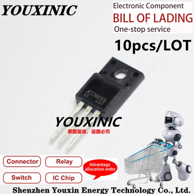 YOUXINIC  100% New Original JCS2N65FB JCS4N65FB JCS5N65FB JCS7N65FB JCS10N65FT JCS12N65FT JCS20N65FH TO-220F MOS FET 650V